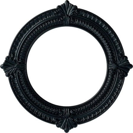 Benson Ceiling Medallion (Fits Canopies Up To 8), Hnd-Painted Night Shade, 13 1/8OD X 8ID X 5/8P